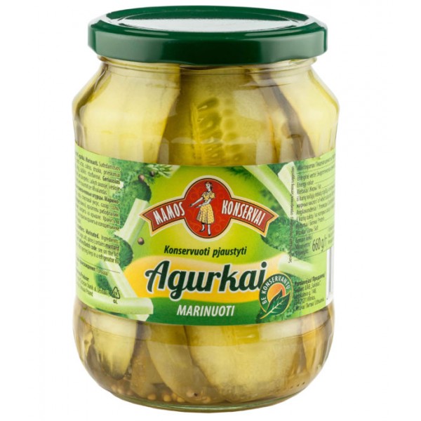 "Karakara" Mamos konservai marinated cucumber chopped 660g (psc.)