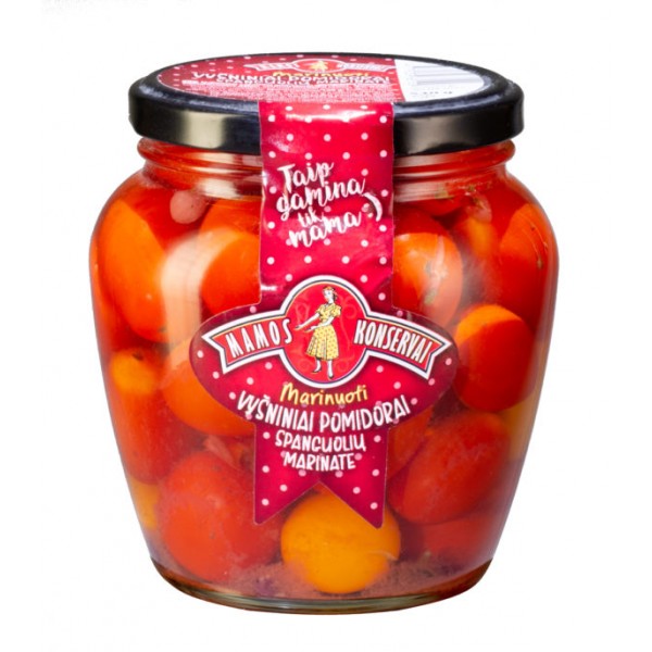 "Karakara" Mamos konservai cherry tomatoes in cranberry marinade 530g (psc.)